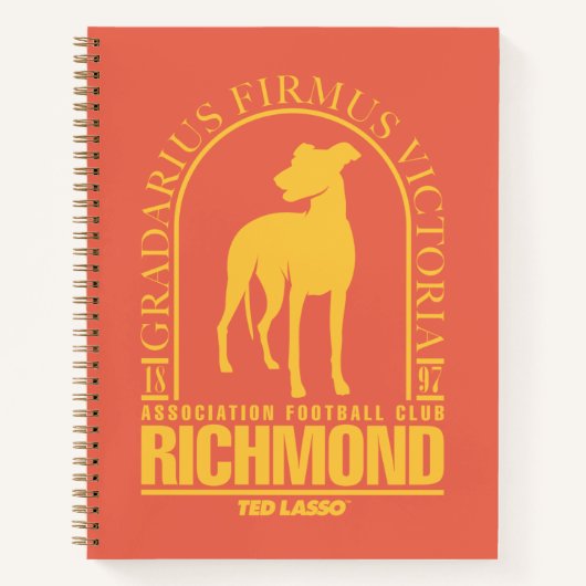 Ted Lasso | AFC Richmond Gold Arched Logo Notizblock (Vorderseite)