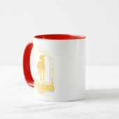Ted Lasso | AFC Richmond Gold Arched Logo Tasse (Vorderseite Links)