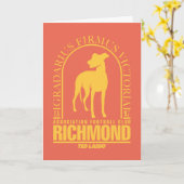Ted Lasso | AFC Richmond Gold Arted Logo Karte (Gelbe Blume)