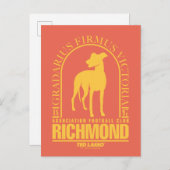 Ted Lasso | AFC Richmond Gold Arted Logo Postkarte (Vorne/Hinten)