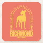 Ted Lasso | AFC Richmond Gold Arted Logo Rechteckiger Pappuntersetzer (Vorderseite)
