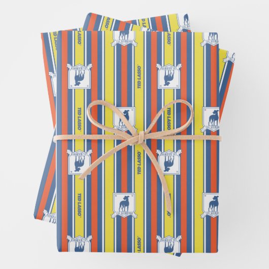 Ted Lasso | AFC Richmond Logo Streifenmuster Geschenkpapier Set (Beispiel)