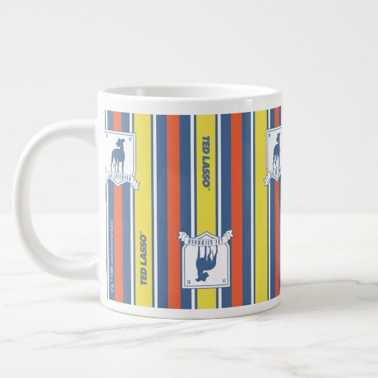 Ted Lasso | AFC Richmond Logo Streifenmuster Jumbo-Tasse (Links)