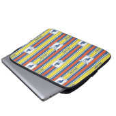 Ted Lasso | AFC Richmond Logo Streifenmuster Laptopschutzhülle (Vorne Knopf)