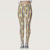 Ted Lasso | AFC Richmond Logo Streifenmuster Leggings (Vorderseite)