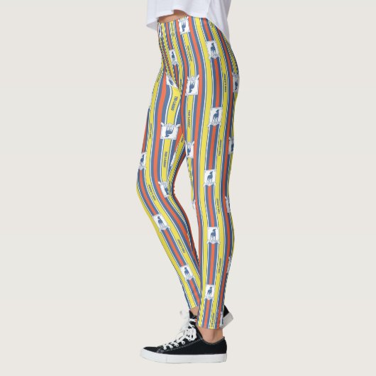 Ted Lasso | AFC Richmond Logo Streifenmuster Leggings (Links)