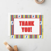 Ted Lasso | AFC Richmond Logo Streifenmuster Mitteilungskarte (Vorderseite/Rückseite Beispiel)