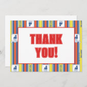 Ted Lasso | AFC Richmond Logo Streifenmuster Mitteilungskarte (Vorne/Hinten)