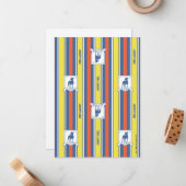 Ted Lasso | AFC Richmond Logo Streifenmuster Mitteilungskarte (Vorderseite/Rückseite Beispiel)