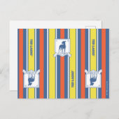 Ted Lasso | AFC Richmond Logo Streifenmuster Postkarte (Vorne/Hinten)