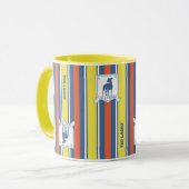 Ted Lasso | AFC Richmond Logo Streifenmuster Tasse (Vorderseite Links)