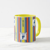 Ted Lasso | AFC Richmond Logo Streifenmuster Tasse (VorderseiteRechts)