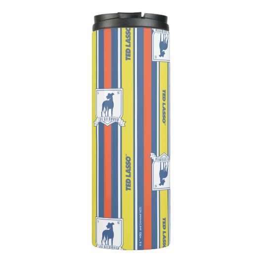 Ted Lasso | AFC Richmond Logo Streifenmuster Thermosbecher (Rückseite)