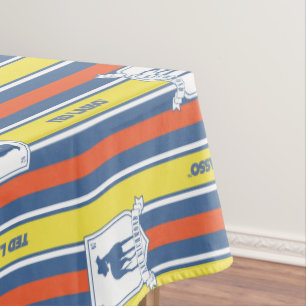 Ted Lasso   AFC Richmond Logo Stripe Pattern Tischdecke