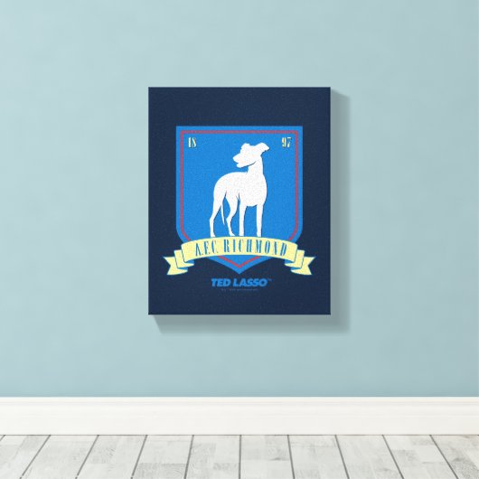Ted Lasso | AFC Richmond Team Logo Leinwanddruck (Insitu (Holzboden))