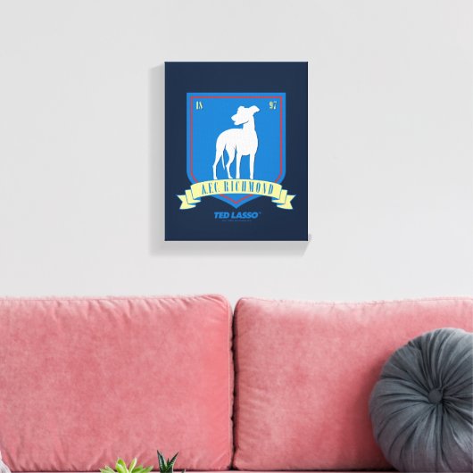 Ted Lasso | AFC Richmond Team Logo Leinwanddruck (Insitu (Wohnzimmer))