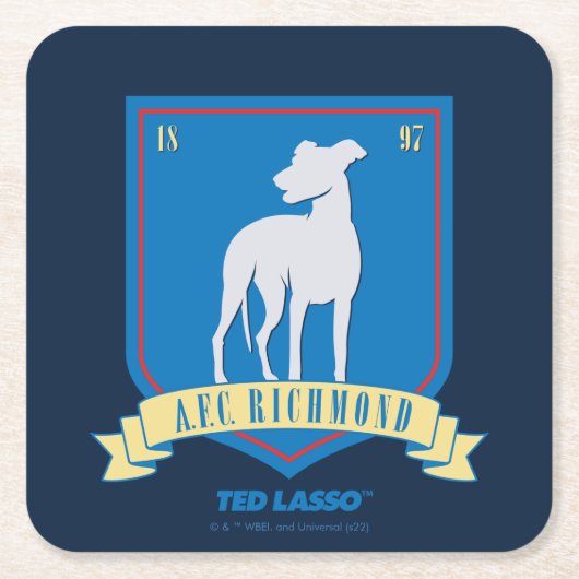 Ted Lasso | AFC Richmond Team Logo Rechteckiger Pappuntersetzer (Vorderseite)