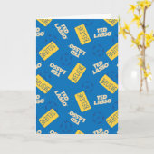 Ted Lasso | Believe Sign and Ball Toss Pattern Karte (Gelbe Blume)