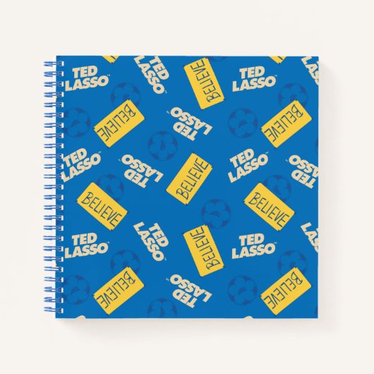 Ted Lasso | Believe Sign and Ball Toss Pattern Notizblock (Vorderseite)