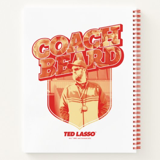 Ted Lasso | Coach Beard Badge Notizblock (Rückseite)