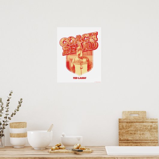 Ted Lasso | Coach Beard Badge Poster (Küche)