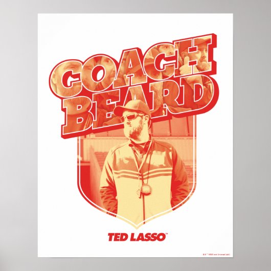 Ted Lasso | Coach Beard Badge Poster (Vorne)