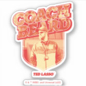 Ted Lasso | Coach Beat Abzeichen Aufkleber (Vorderseite)