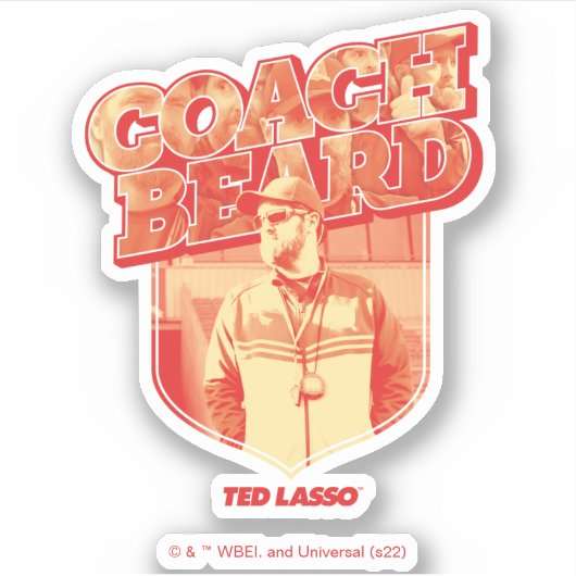 Ted Lasso | Coach Beat Abzeichen Aufkleber (Vorderseite)