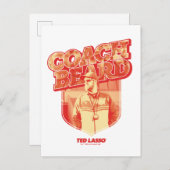 Ted Lasso | Coach Beat Abzeichen Postkarte (Vorne/Hinten)