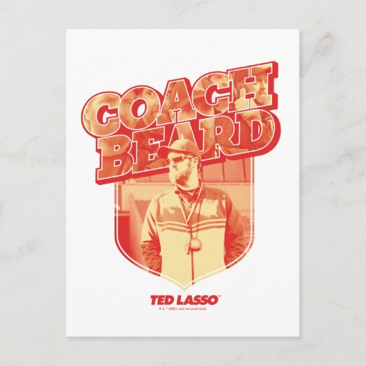 Ted Lasso | Coach Beat Abzeichen Postkarte (Vorderseite)