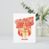 Ted Lasso | Coach Beat Abzeichen Postkarte (Stehend Vorderseite)
