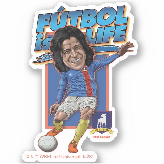 Ted Lasso | Dani Rojas Bobblehad Aufkleber (Vorderseite)