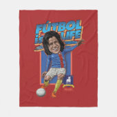 Ted Lasso | Dani Rojas Bobblehad Fleecedecke (Vorderseite)