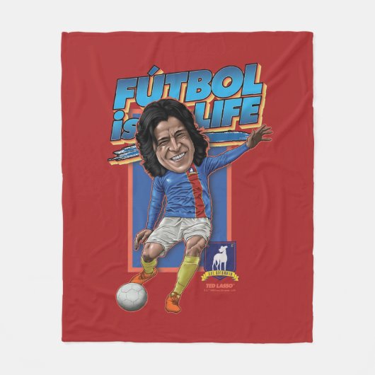 Ted Lasso | Dani Rojas Bobblehad Fleecedecke (Vorderseite)