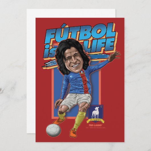 Ted Lasso | Dani Rojas Bobblehad Mitteilungskarte (Vorne/Hinten)