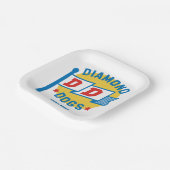 Ted Lasso | Diamanthunde Pappteller (Gewinkelt)