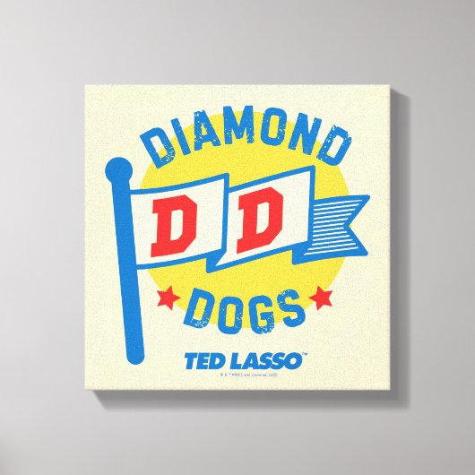 Ted Lasso | Diamond Dogs Pennant Graphic Leinwanddruck (Vorderseite)