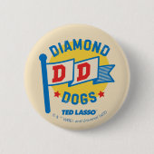 Ted Lasso | Diamond Hogs Pennant Graphic Button (Vorderseite)