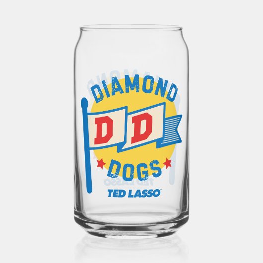 Ted Lasso | Diamond Hogs Pennant Graphic Dosenglas (Vorderseite)