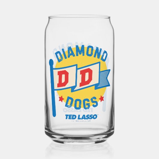 Ted Lasso | Diamond Hogs Pennant Graphic Dosenglas (Rückseite)