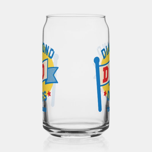 Ted Lasso | Diamond Hogs Pennant Graphic Dosenglas (Rechts)