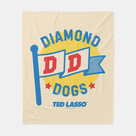 Ted Lasso | Diamond Hogs Pennant Graphic Fleecedecke (Vorderseite)