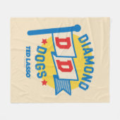 Ted Lasso | Diamond Hogs Pennant Graphic Fleecedecke (Vorderseite (Horizontal))