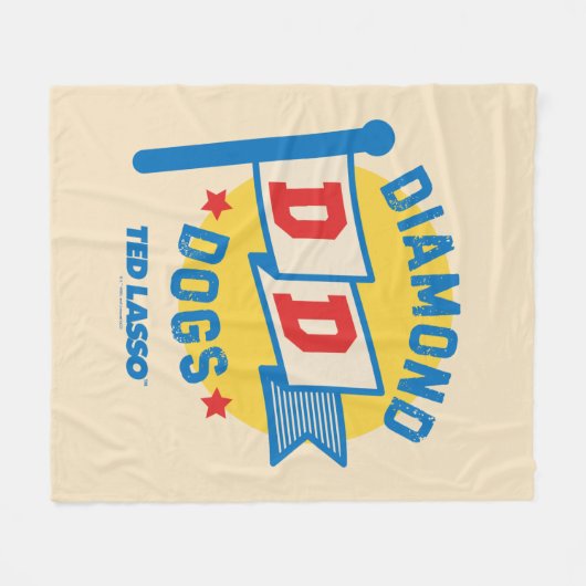 Ted Lasso | Diamond Hogs Pennant Graphic Fleecedecke (Vorderseite (Horizontal))