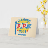 Ted Lasso | Diamond Hogs Pennant Graphic Karte (Gelbe Blume)