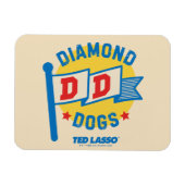 Ted Lasso | Diamond Hogs Pennant Graphic Magnet (Horizontal)