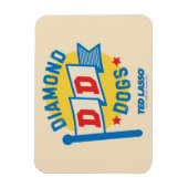 Ted Lasso | Diamond Hogs Pennant Graphic Magnet (Vertikal)