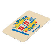 Ted Lasso | Diamond Hogs Pennant Graphic Magnet (Linke Seite)