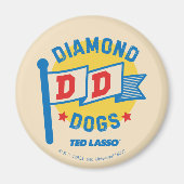 Ted Lasso | Diamond Hogs Pennant Graphic Magnet (Vorne)