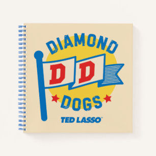 Ted Lasso   Diamond Hogs Pennant Graphic Notizblock